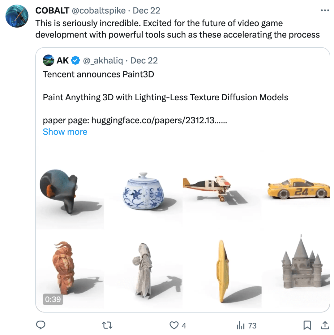 给3D资产生成高清纹理，腾讯让AI扩充游戏皮肤
