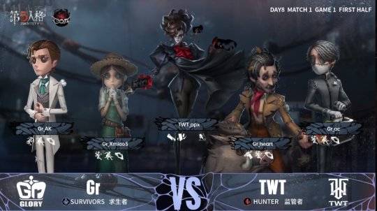 第五人格COA VII：Gr_N1e连续两局四抓，拿下最佳演绎并获胜！
